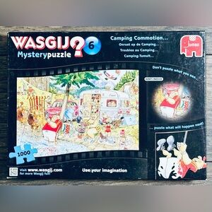Wasgij Mystery #6 'Camping Commotion...' 1000 Piece Puzzle VERY GOOD